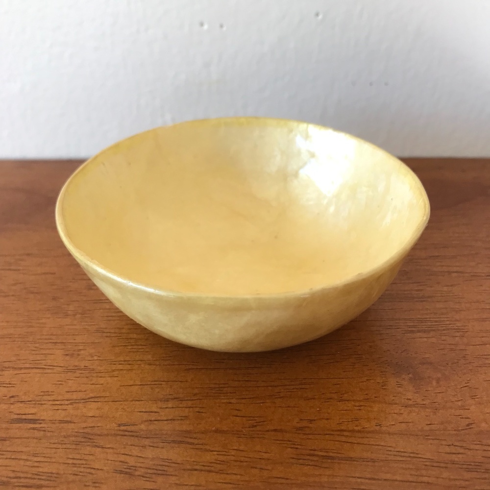 Gold Capiz Seashell Bowl